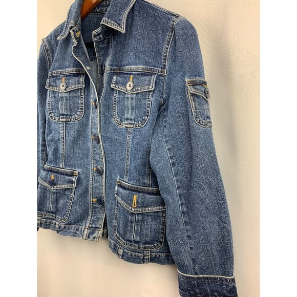 Jones New York Sport Stretch Denim Jacket S - Picture 4 of 6